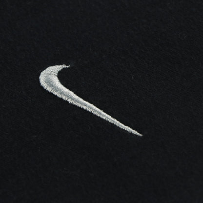 NIKE 'Standard Fit' Embroidered Swoosh Logo Black & White T-Shirt (L)