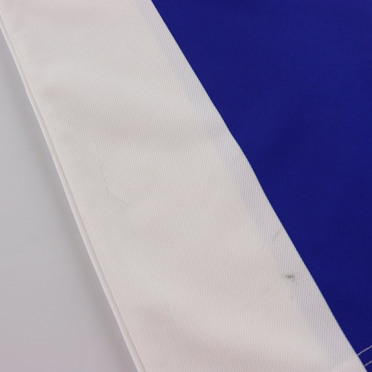 NIKE Blue & White Stripe Embroidered Swoosh Sports Jersey (XXL) ***COCO Vintage Sole Melbourne