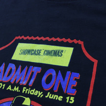 Dick Tracy Movie Ticket "Admit One" Single Stitch Disney Promo Tee USA Made (XL)