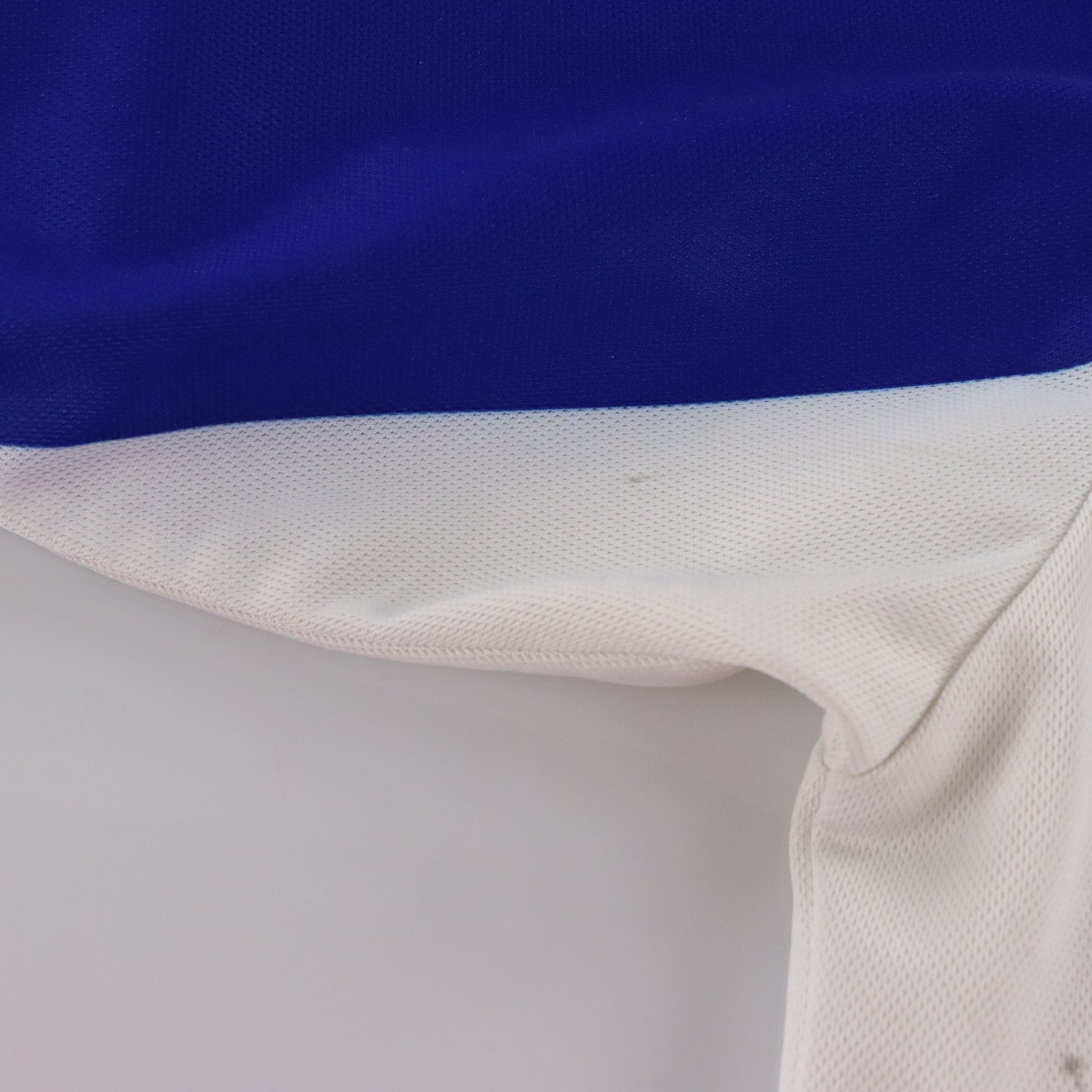 NIKE Blue & White Stripe Embroidered Swoosh Sports Jersey (XXL) ***COCO Vintage Sole Melbourne