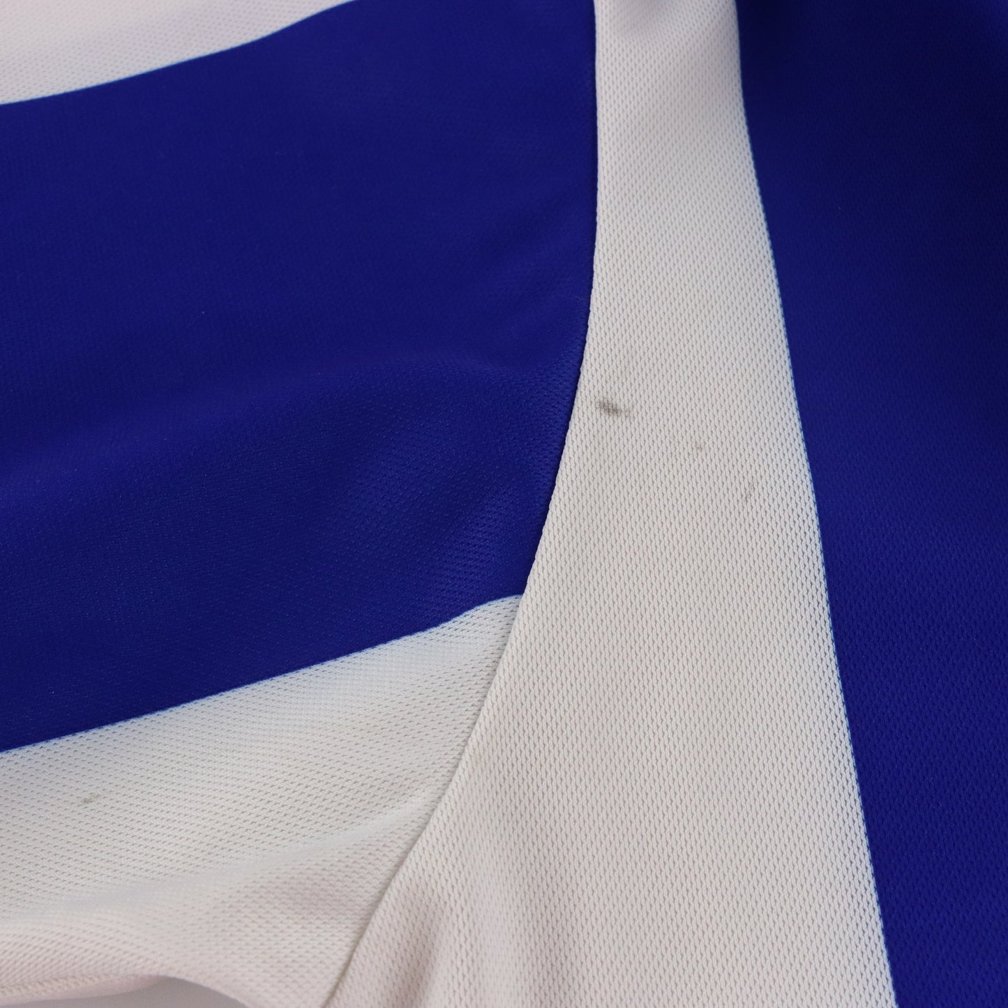 NIKE Blue & White Stripe Embroidered Swoosh Sports Jersey (XXL) ***COCO Vintage Sole Melbourne