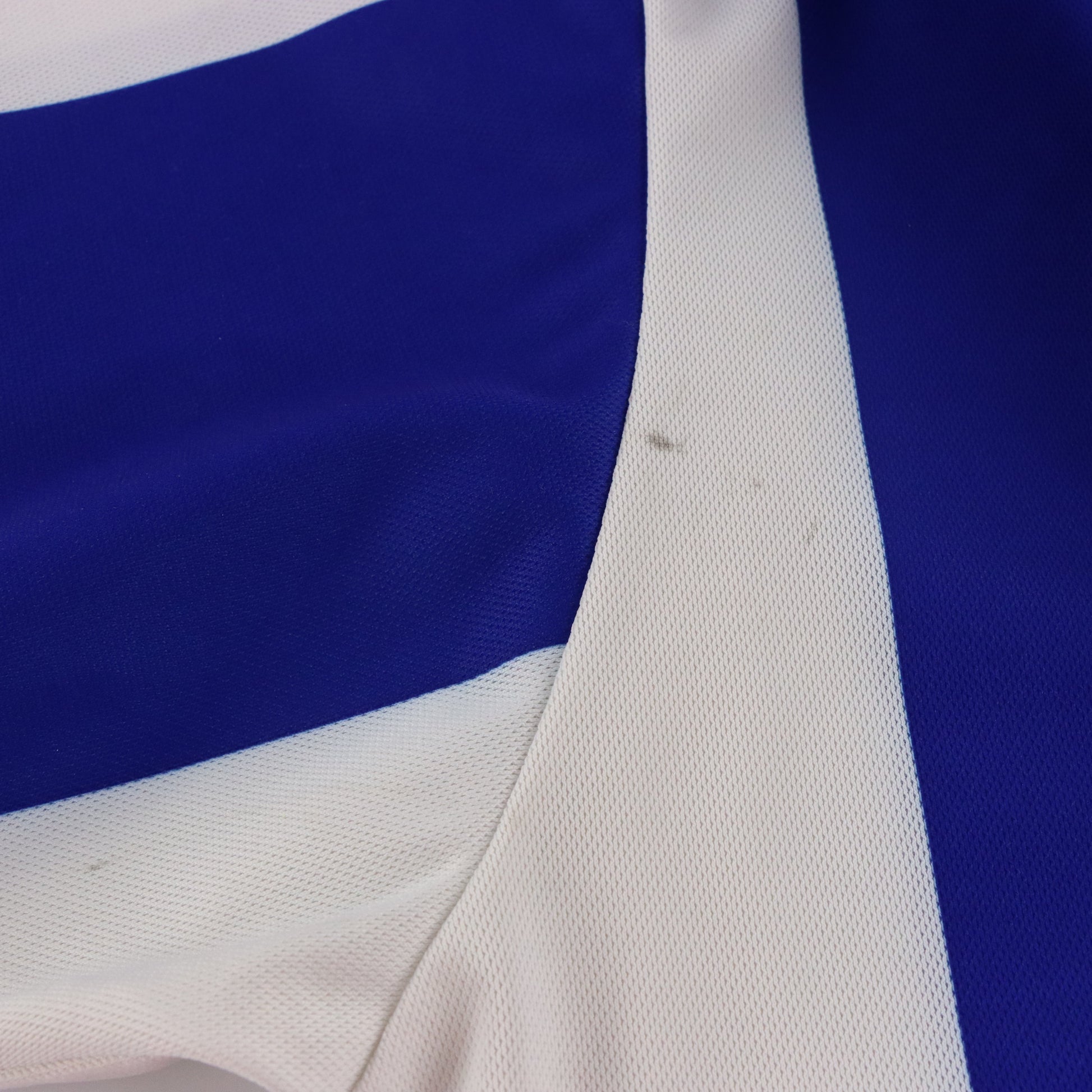 NIKE Blue & White Stripe Embroidered Swoosh Sports Jersey (XXL) ***COCO Vintage Sole Melbourne