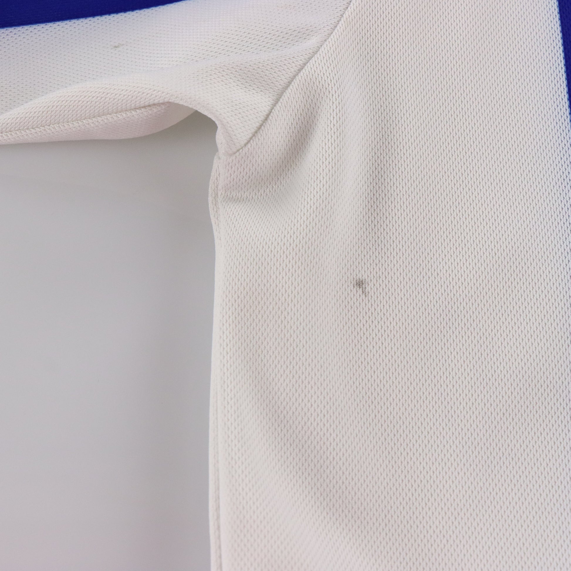 NIKE Blue & White Stripe Embroidered Swoosh Sports Jersey (XXL) ***COCO Vintage Sole Melbourne