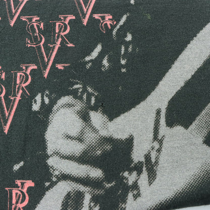 Vintage 1992 Embroidered Stevie Ray Vaughan All Over Print T-Shirt USA Made (XL-XXL)