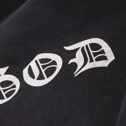Vintage SAINT MICHAEL "Fear Of God" Crucifixion Black Hoodie Sweatshirt (L-XL) ***COCO Vintage Sole Melbourne