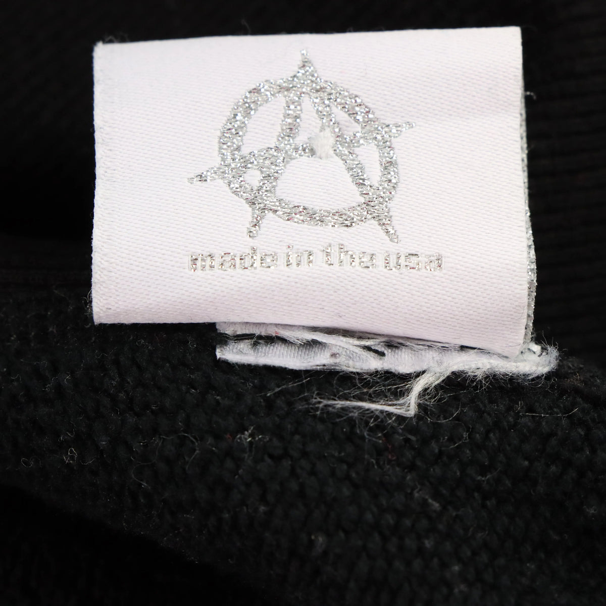 REVENGE Gold Embroidered Spell Out Logo Black Hoodie Sweatshirt (L) ***COCO Vintage Sole Melbourne