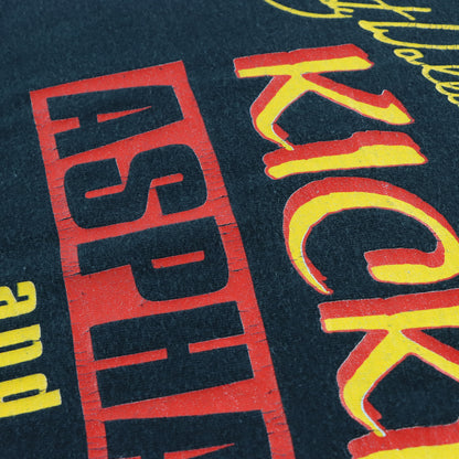 Rusty Wallace Single Stitch "Kickin Asphalt" All Over Print USA Made NASCAR Tee (XL-XXL)