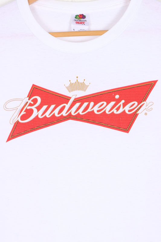 BUDWEISER Beer Big Centre Logo T-Shirt (XL)