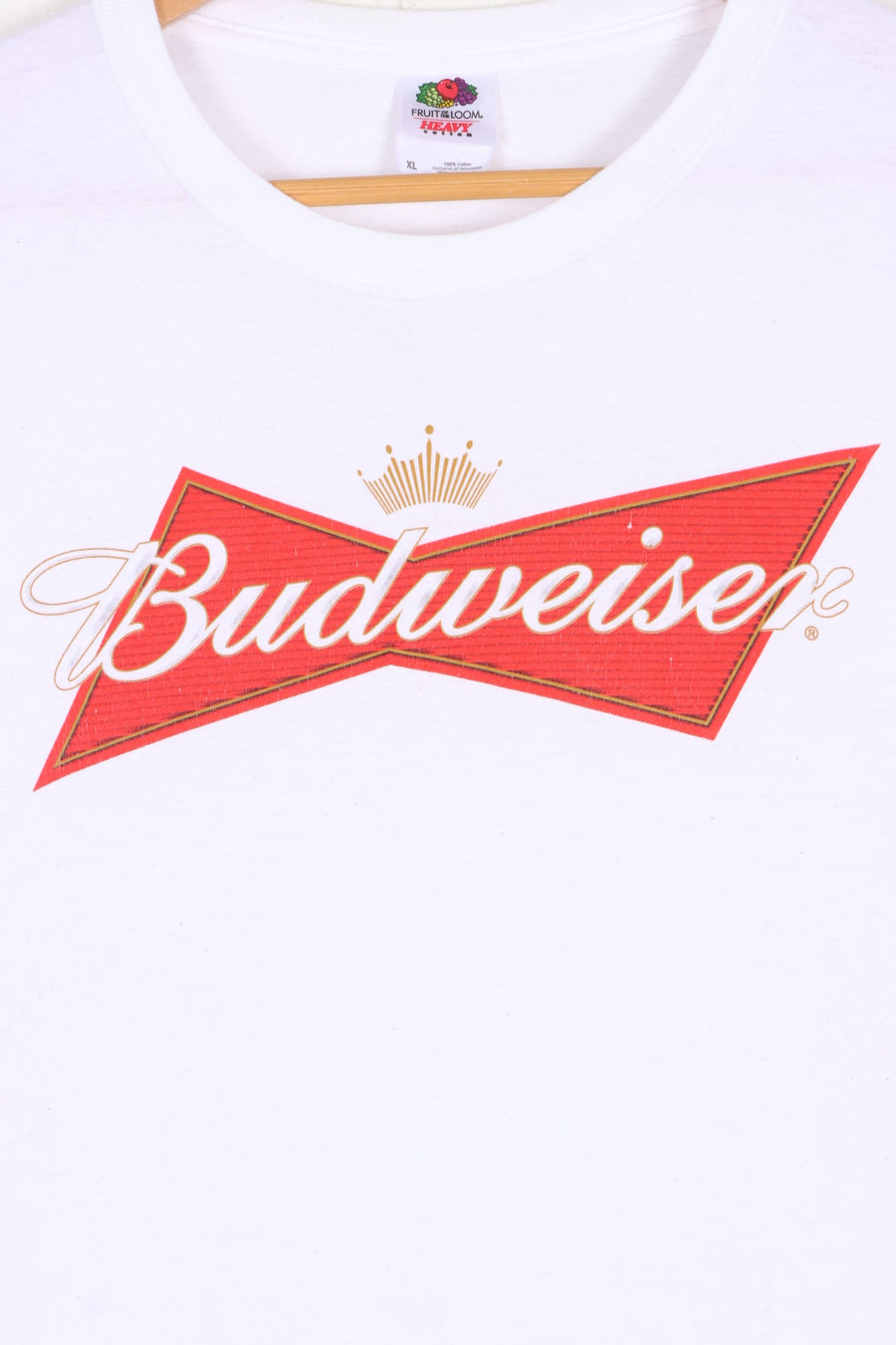 BUDWEISER Beer Big Centre Logo T-Shirt (XL)