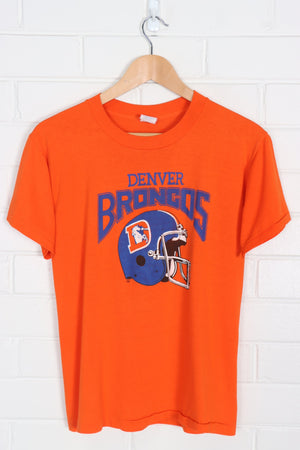 Denver Broncos NFL USA Made Single Stitch T-Shirt (S-M)