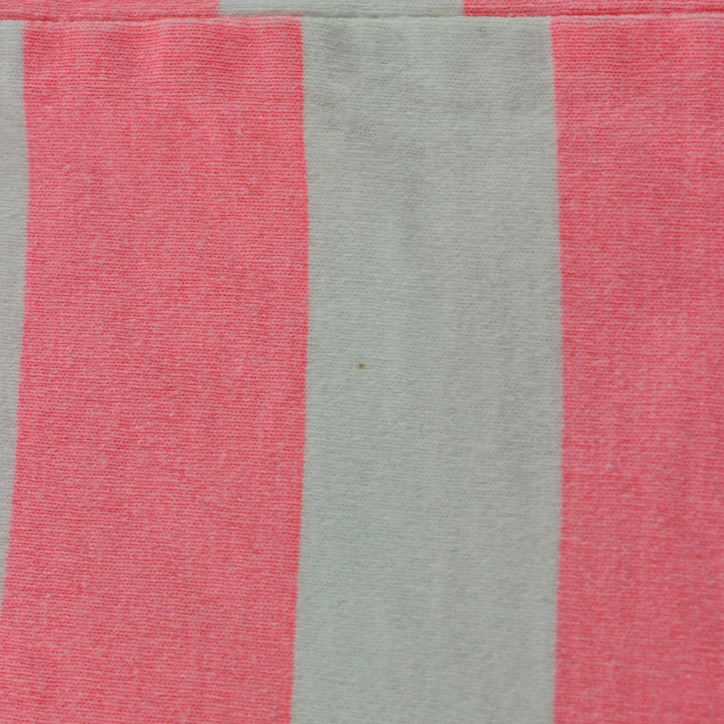 QUIKSILVER Neon Pink & White Striped High Low T-Shirt USA Made (XL)