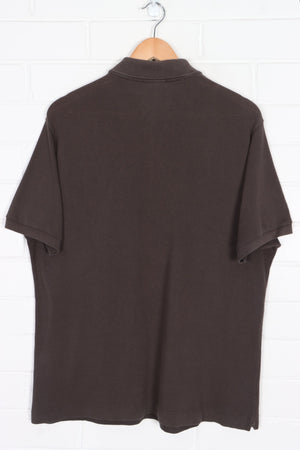 LACOSTE Dark Brown Classic Polo Shirt (L)