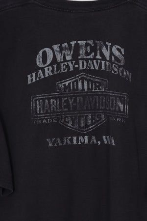 HARLEY DAVIDSON Blue & Grey 'Nothing Replaces' Tee (XL Tall)