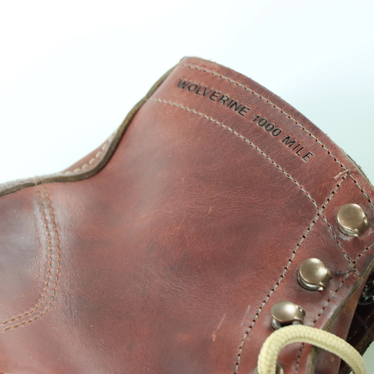 Vintage WOLVERINE 1000 Mile USA Made Leather Boots (11) *Aubs Vintage Sole Melbourne