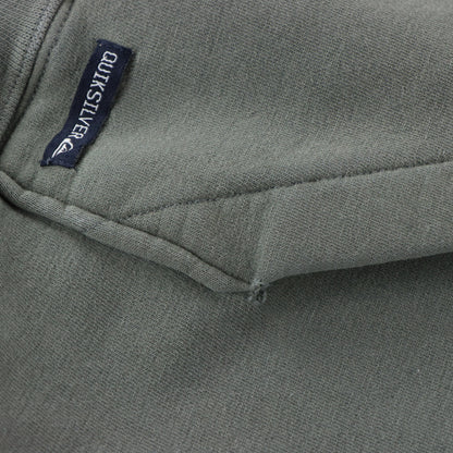 QUIKSILVER Grey Centre Logo Hooded Surf Sweatshirt (L)