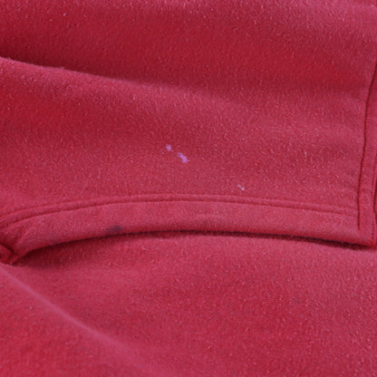NIKE Small Embroidered Centre Swoosh Red Hooded Sweatshirt (M)