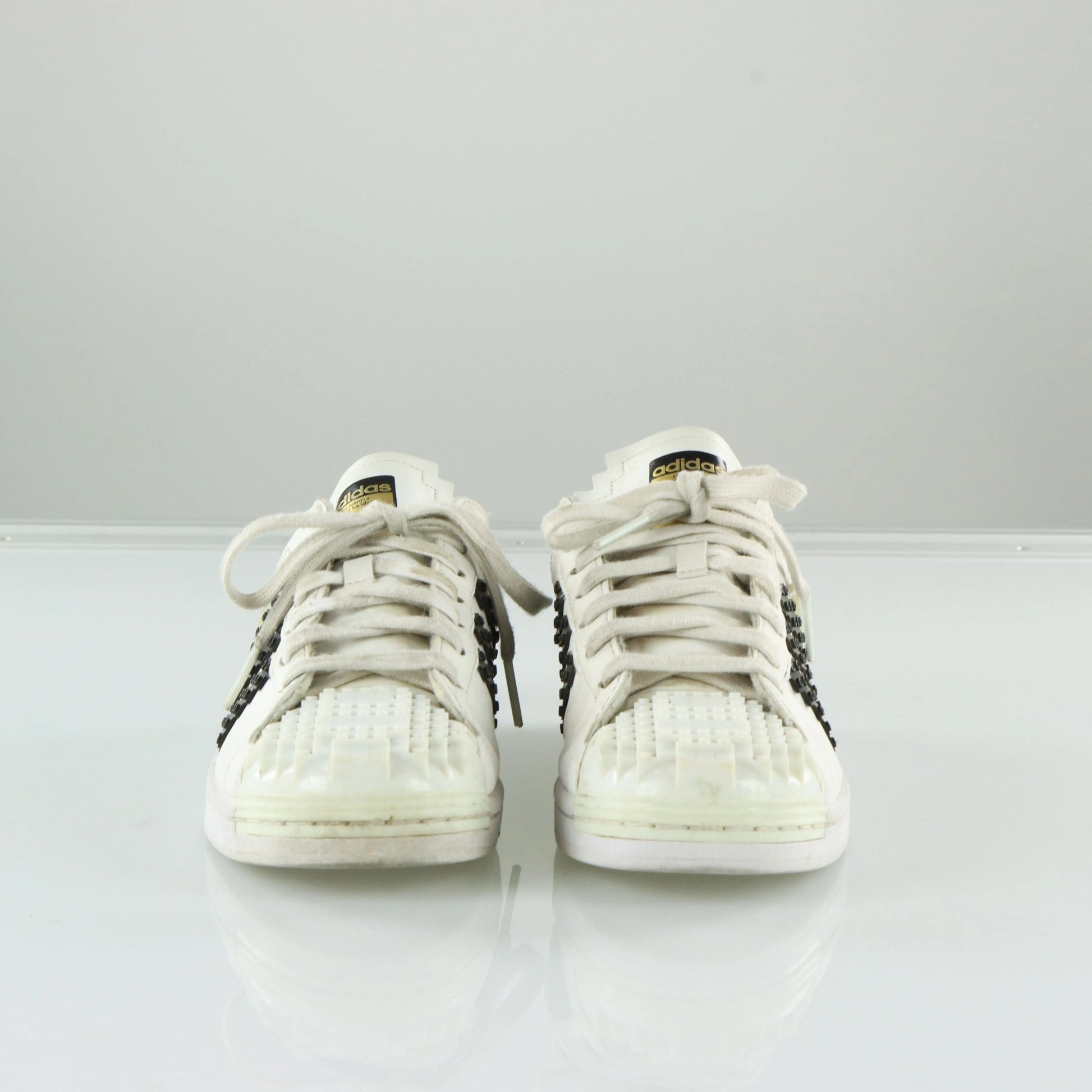ADIDAS X LEGO Superstar Black & White Sneaker (42) *ruby Vintage Sole Melbourne