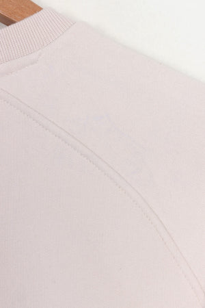 NIKE Swoosh Logo Cream Crewneck Sweatshirt (M-L)