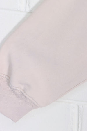 NIKE Swoosh Logo Cream Crewneck Sweatshirt (M-L)