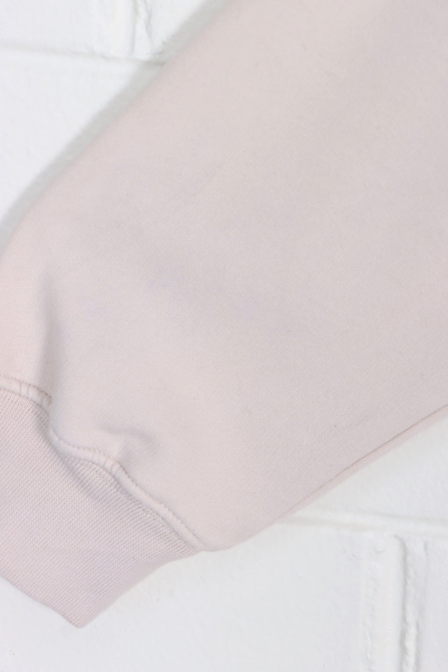 NIKE Swoosh Logo Cream Crewneck Sweatshirt (M-L)