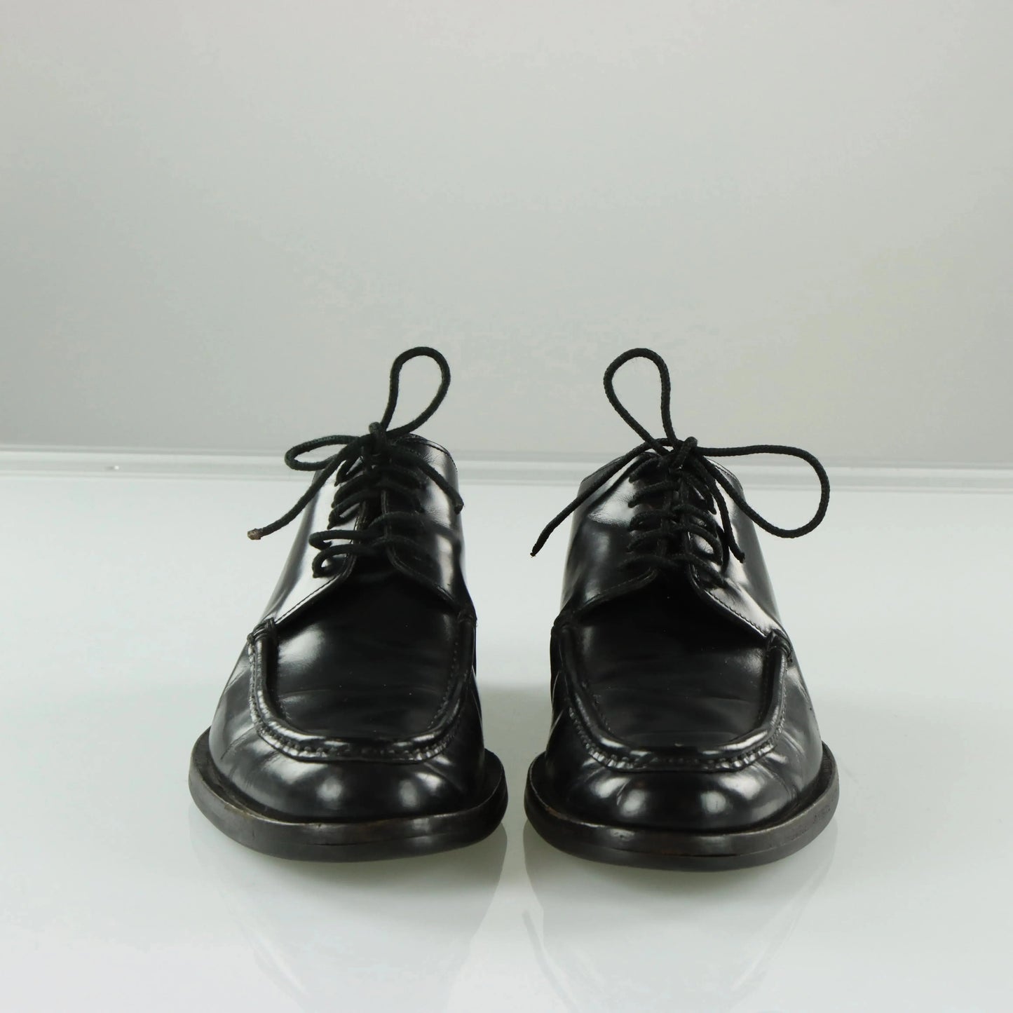GUCCI Black Leather Oxford Derby Lace Up Dress Shoes (8.5) *ruby Vintage Sole Melbourne