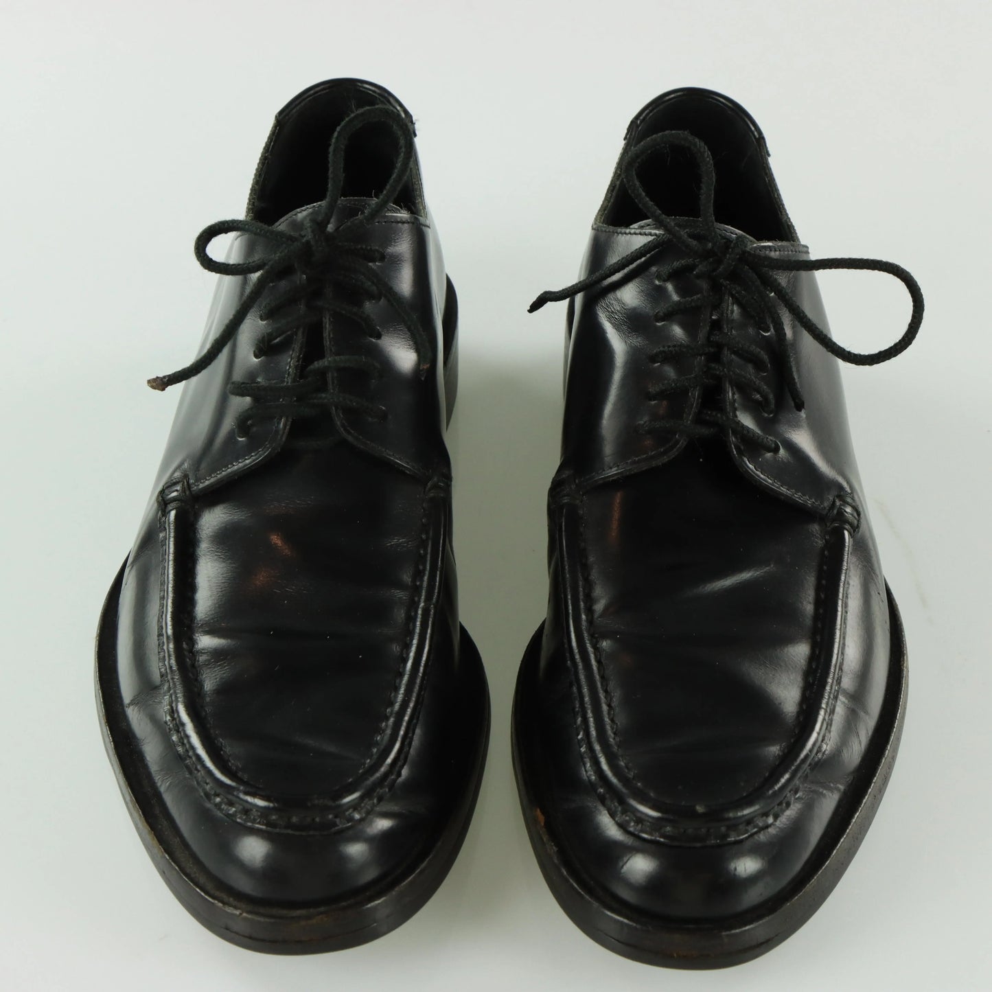 GUCCI Black Leather Oxford Derby Lace Up Dress Shoes (8.5) *ruby Vintage Sole Melbourne