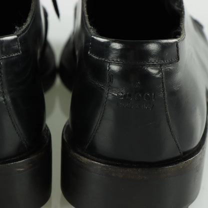 GUCCI Black Leather Oxford Derby Lace Up Dress Shoes (8.5) *ruby Vintage Sole Melbourne