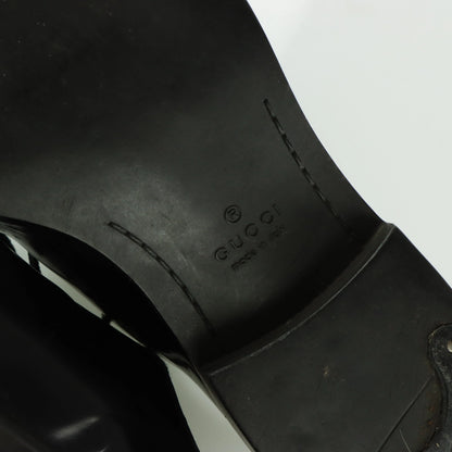 GUCCI Black Leather Oxford Derby Lace Up Dress Shoes (8.5) *ruby Vintage Sole Melbourne