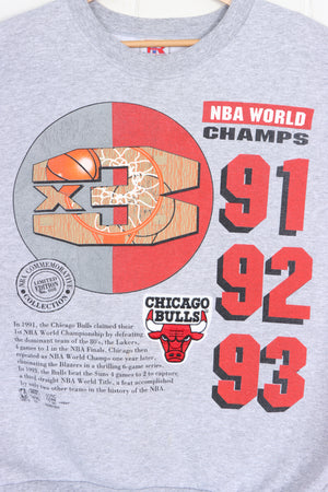NBA 1994 Chicago Bulls World Champs x3 Sweatshirt USA Made (XL)