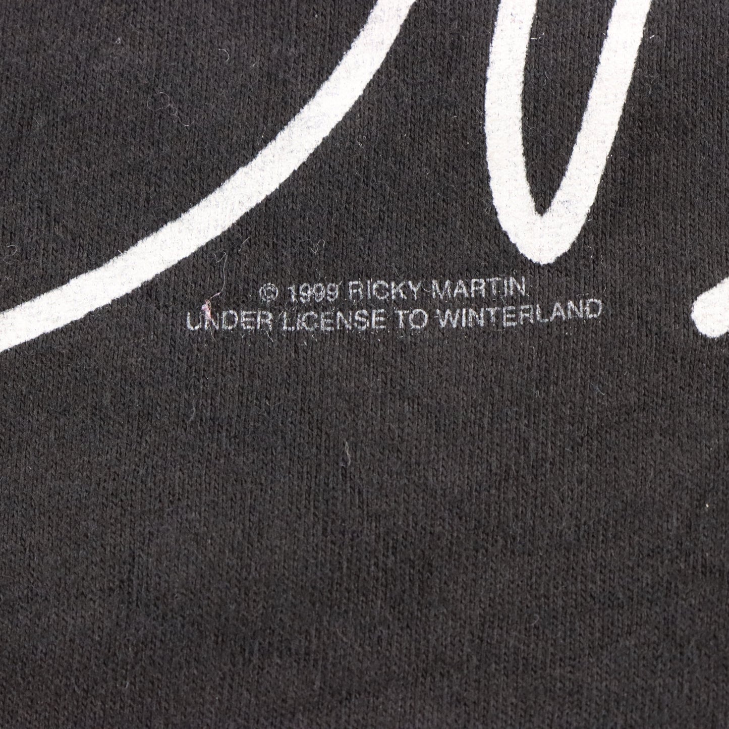 Vintage 1999 Ricky Martin USA Made WINTERLAND Black T-Shirt (M-L TALL) Vintage Sole Melbourne