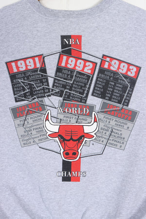 NBA 1994 Chicago Bulls World Champs x3 Sweatshirt USA Made (XL)