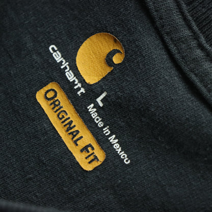 CARHARTT 'Original Fit' Faded Spell Out Logo Workwear T-Shirt (L)