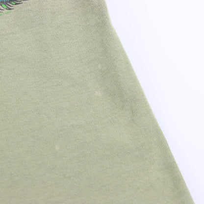 Vintage 90s GOTCHA Single Stitch USA Made Sage Green Surfer Tee (M) Vintage Sole Melbourne