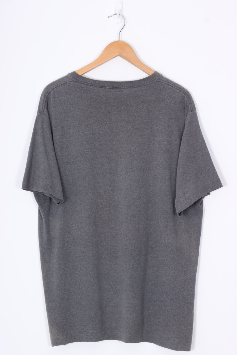 REEBOK 'Blacktop' Grey & Red USA Made T-Shirt (XL)