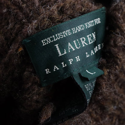 Vintage LAUREN By RALPH LAUREN Aztec Hand Knit Wool Brown Multicolour Sweater (L) Vintage Sole Melbourne