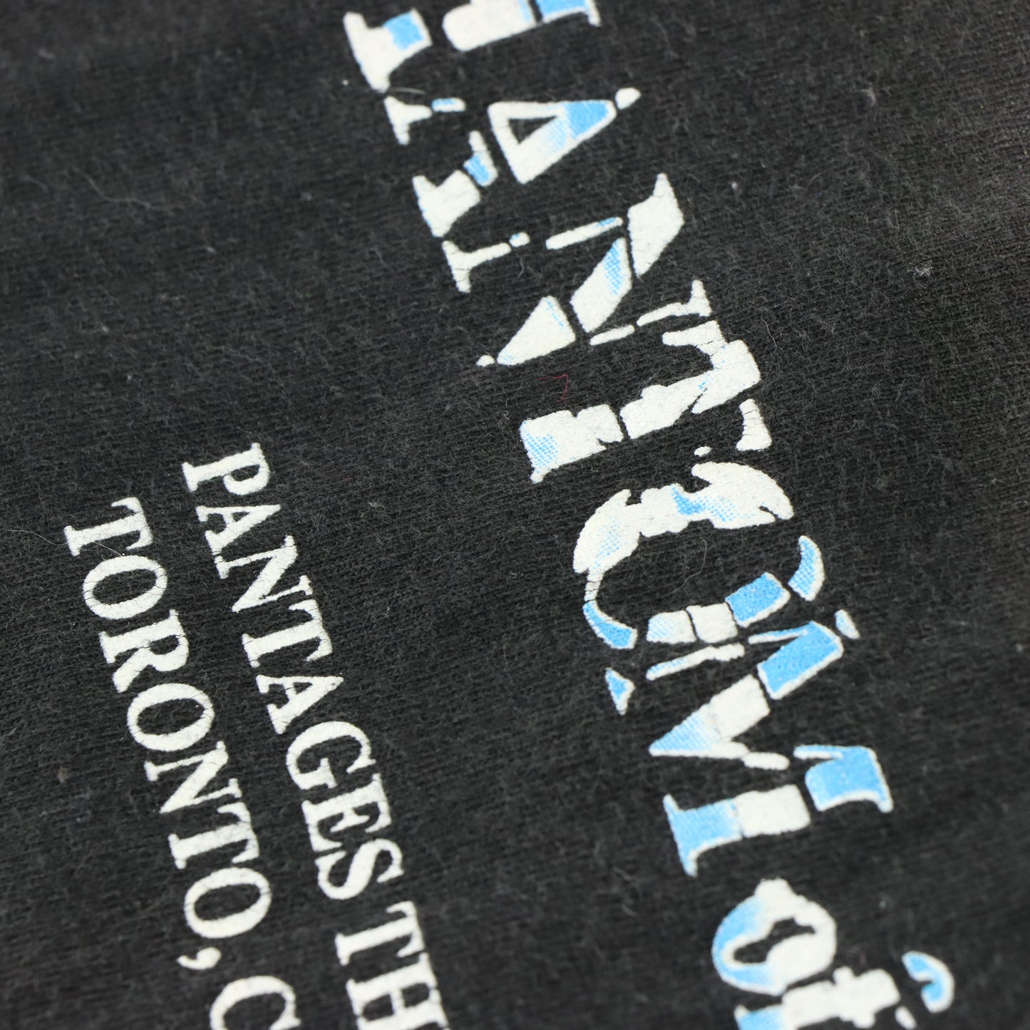 PHANTOM OF THE OPERA 'Pantages Theatre' Retro Black Tee (L)