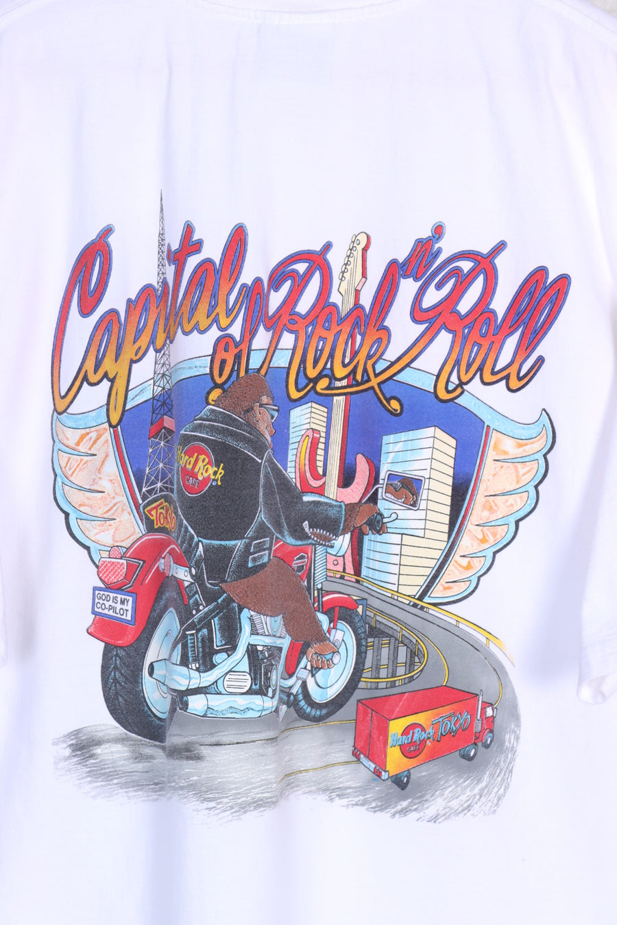 HARD ROCK CAFE  'Capital of Rock n Roll' Gorilla City Graphic Tee (XL)