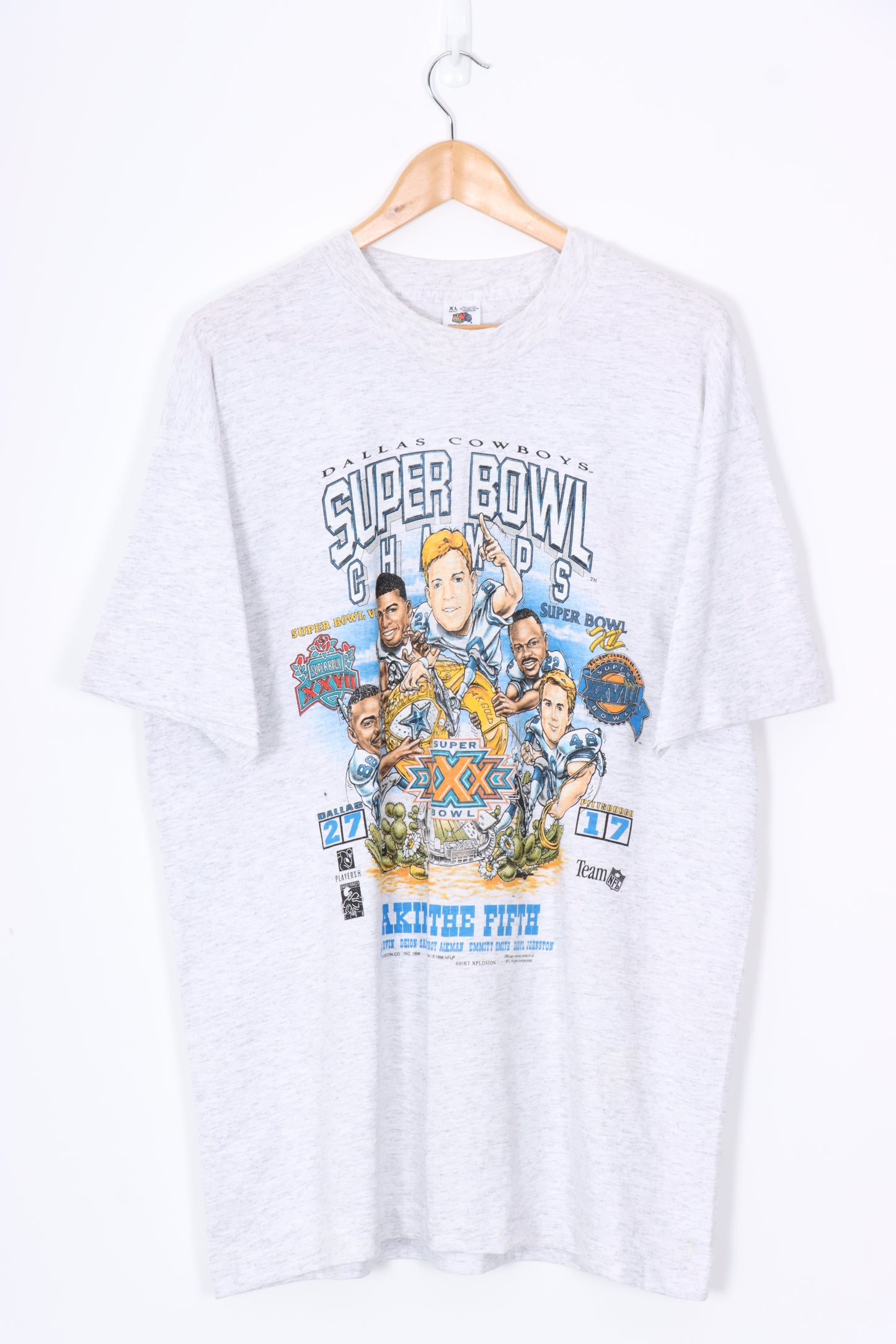 VINTAGE 1996 Dallas Cowboys Super Bowl NFL USA Made Tee (XL)