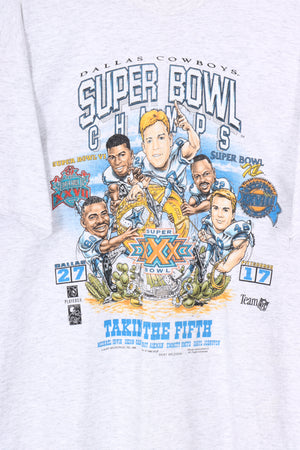 【超目玉】 VINTAGE (XL Tee Made USA NFL Bowl Super Cowboys Dallas 1996 Tシャツ