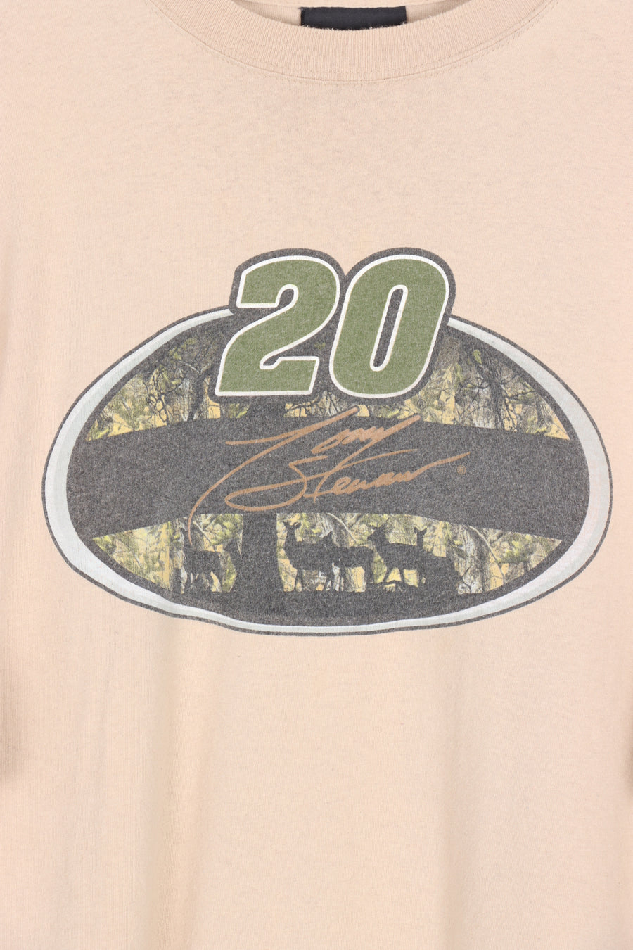 NASCAR Tony Stewart #20 Racing Beige Tee (XXL)
