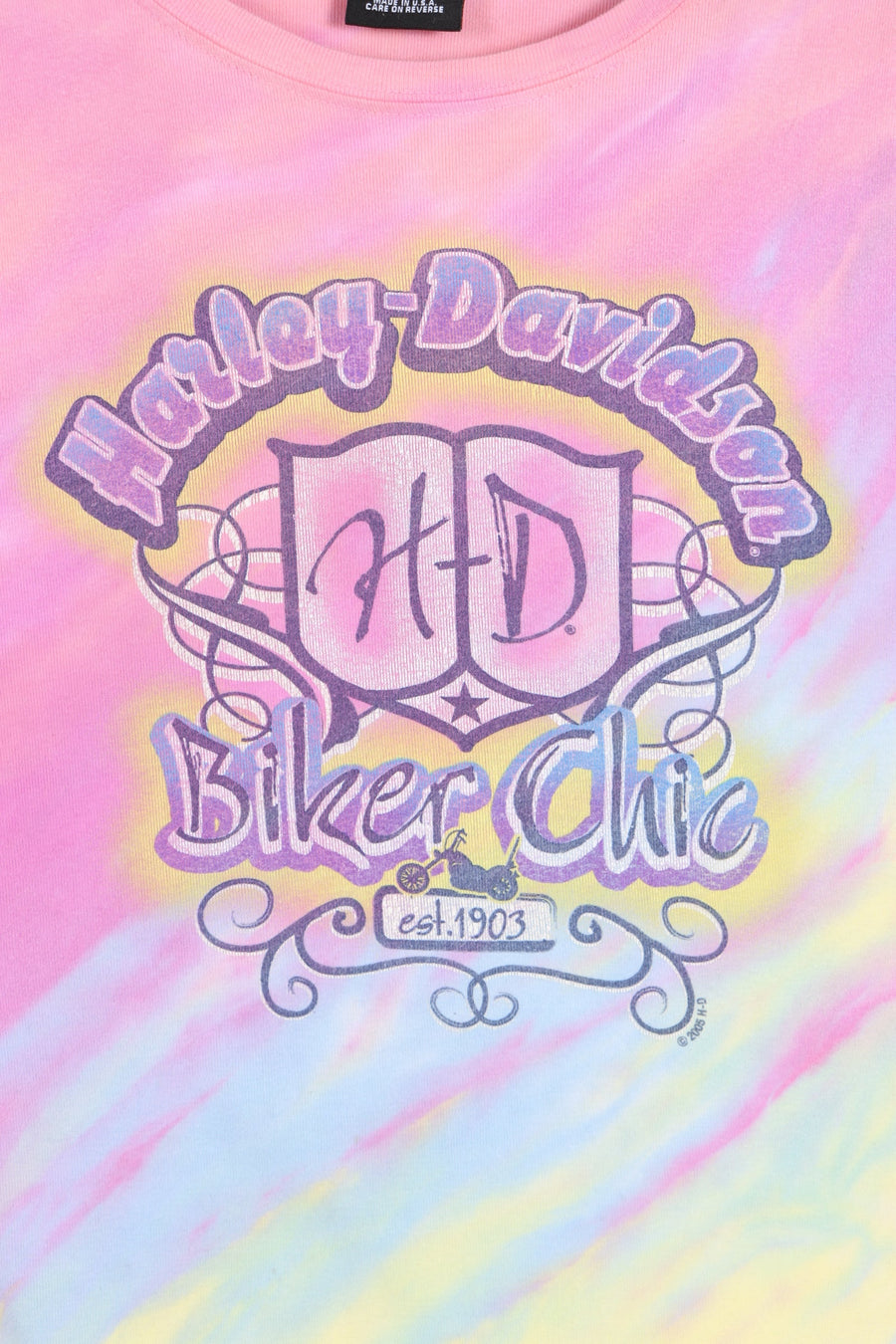 HARLEY DAVIDSON 'Biker Chic' Colourful Tank Top USA Made (Women's M)