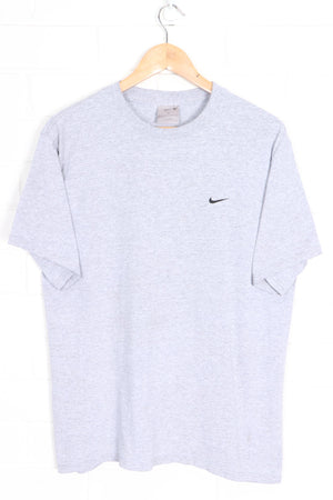 NIKE Swoosh Logo Grey Casual T-Shirt (M)