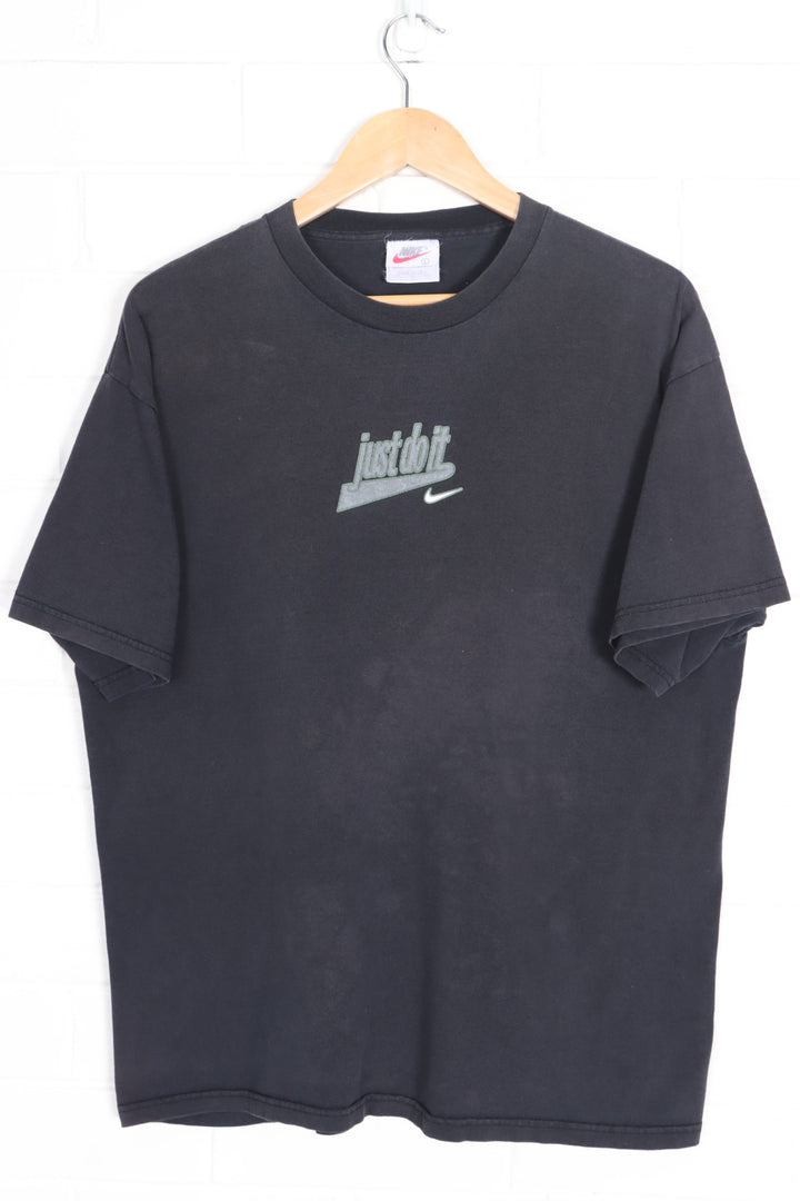 NIKE 90s "Just Do It" Centre Swoosh Logo T-Shirt USA Made (L)