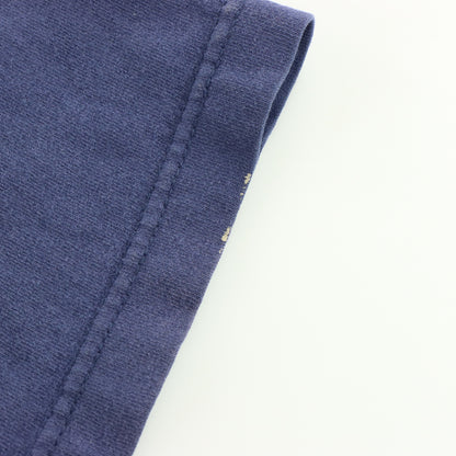 ADIDAS Blue & Yellow Retro Style Logo Graphic TShirt (M-L)