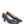 Vintage CHANEL Black Leather Patent Toe Cap Kitten Heels (38.5)