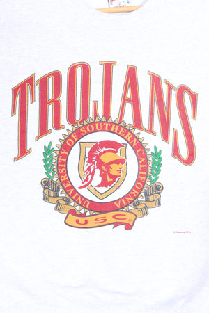 USC Trojans Big Logo NUTMEG Sweatshirt USA Made (L)