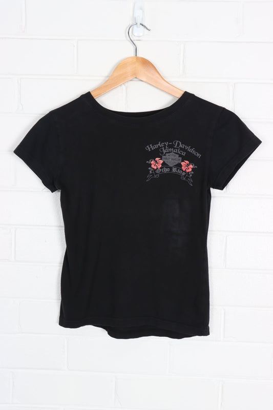 HARLEY DAVIDSON Jamaica 3D Felt & Glitter Baby Tee (Women's S)