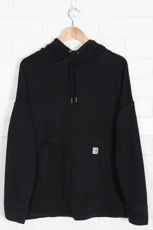 CARHARTT Black Relaxed Fit Thumb Hole Hoodie (L - XL)