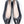 Vintage CHANEL Black Leather Patent Toe Cap Kitten Heels (38.5)