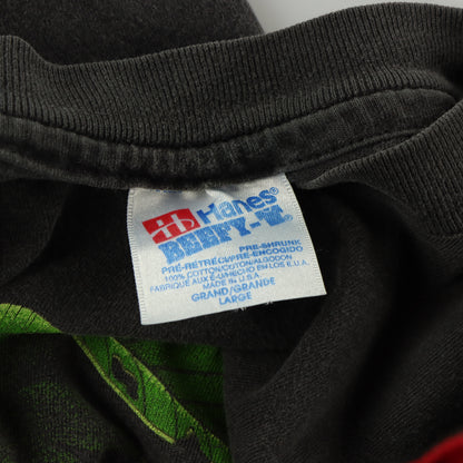 HANES 'USA Made' 1991 Vintage Frog Leaf Graphic Animal T-Shirt (M)